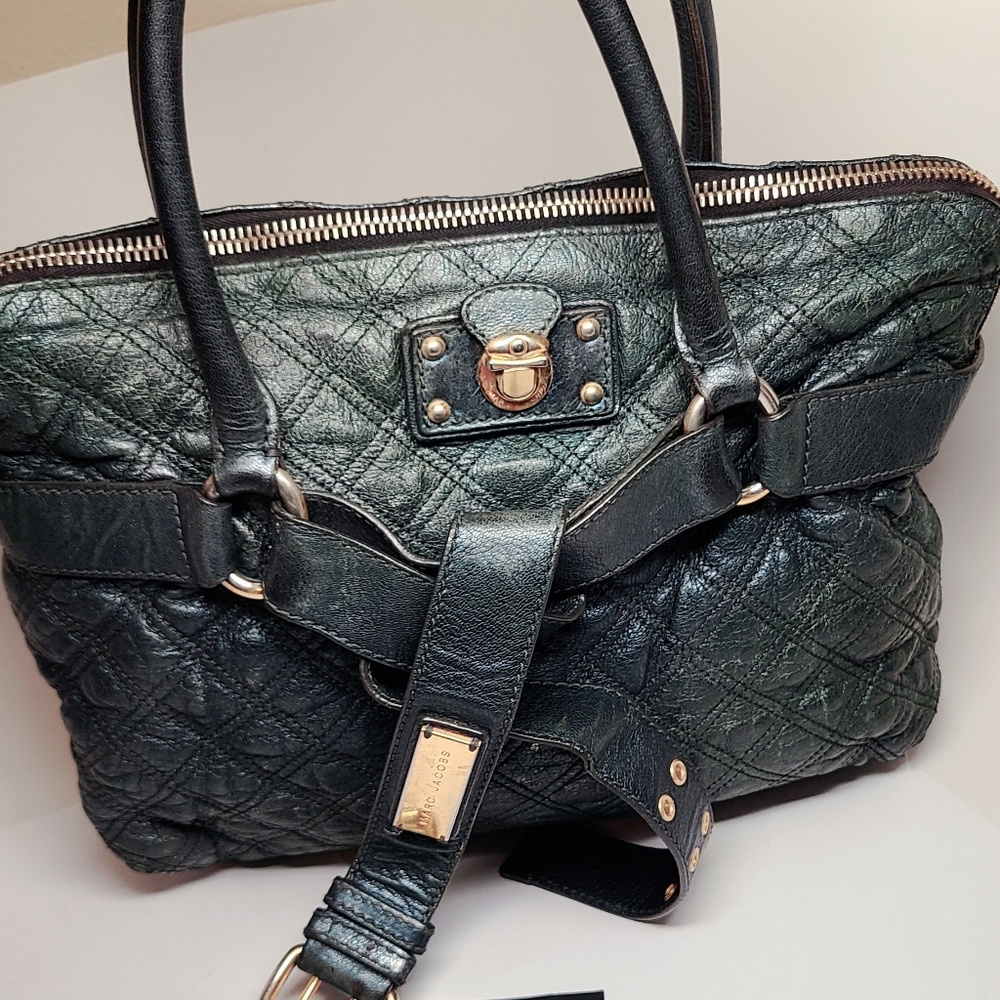 Marc Jacobs Metallic Teal shoulder bag